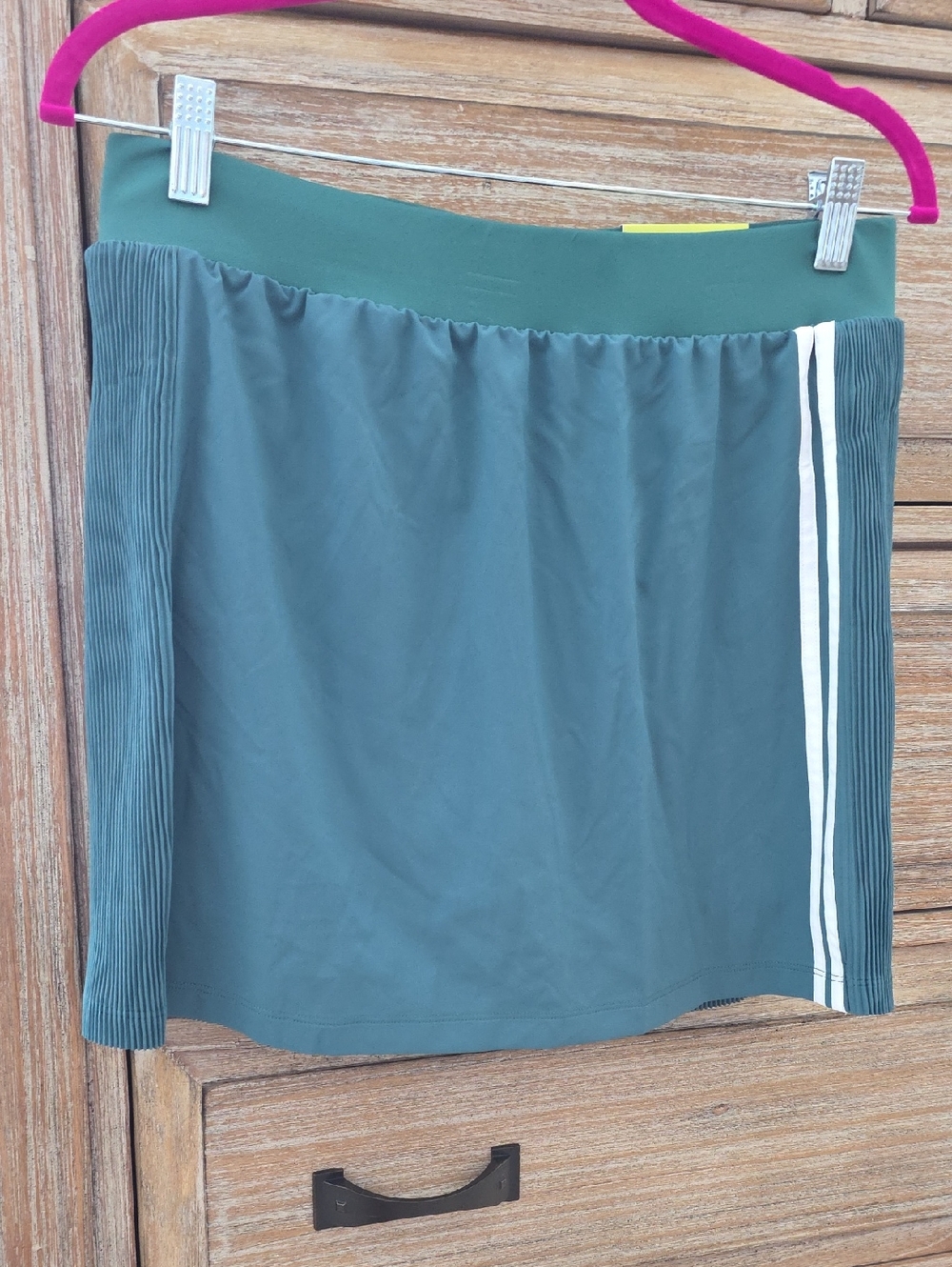 all in motion Green Midi Skirt with Side Stripes